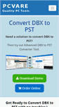 Mobile Screenshot of convertdbxtopst.com